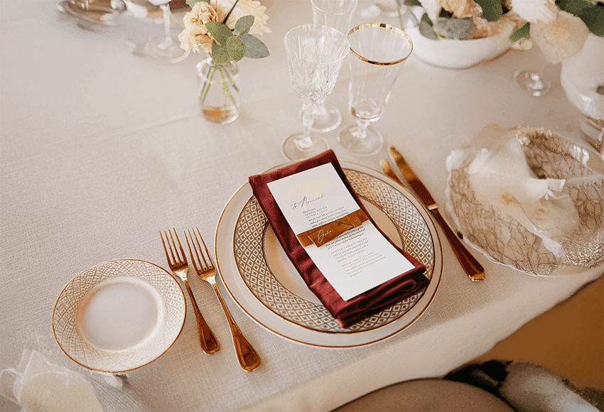 Sonoma wedding reception décor and floral design